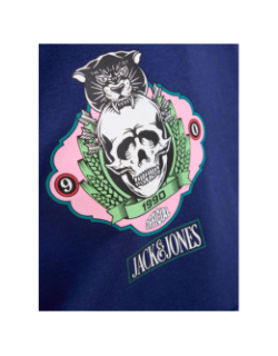 Sweat à capuche jorskull nature bleu marine garçon - Jack & Jones