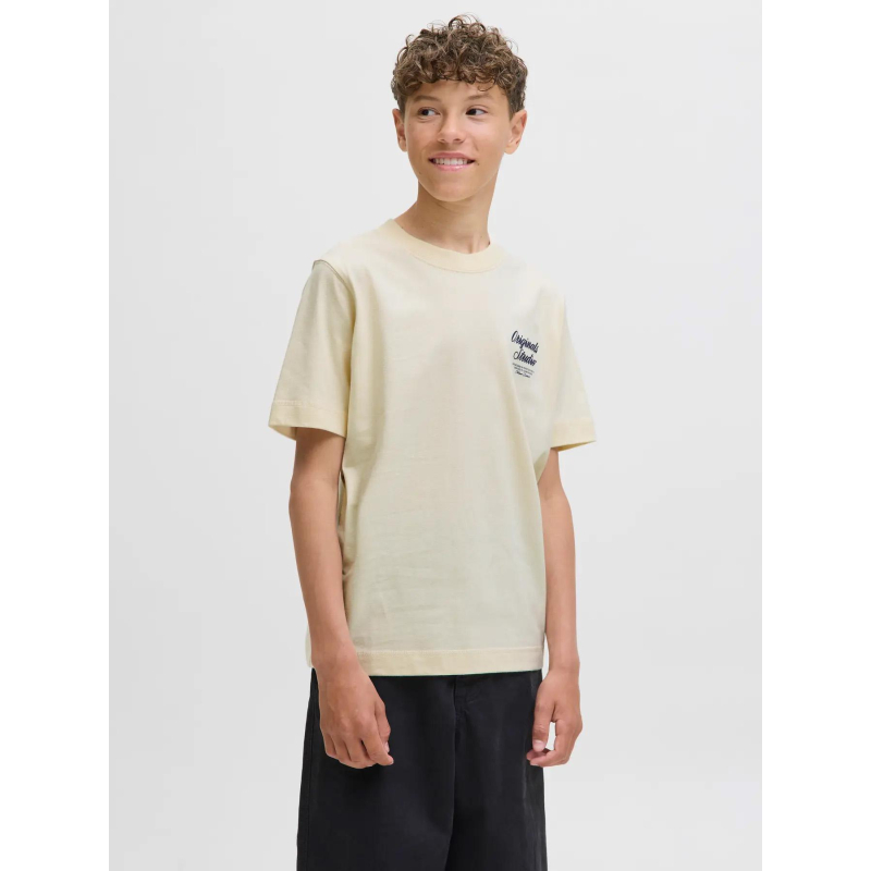 T-shirt à manches courtes jornorrebro beige garçon - Jack & Jones