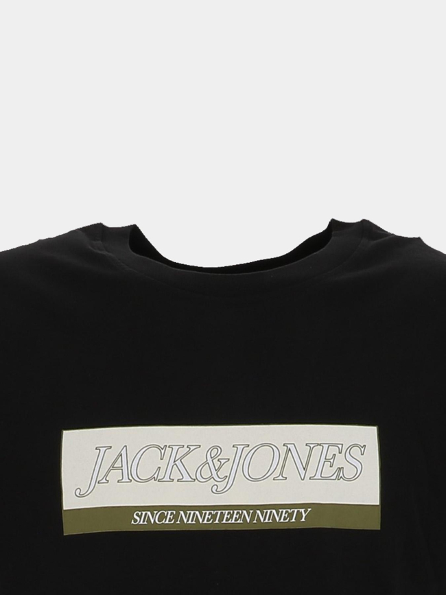 T-shirt jorinwood block noir homme - Jack & Jones