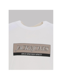 T-shirt jorinwood block blanc homme - Jack & Jones
