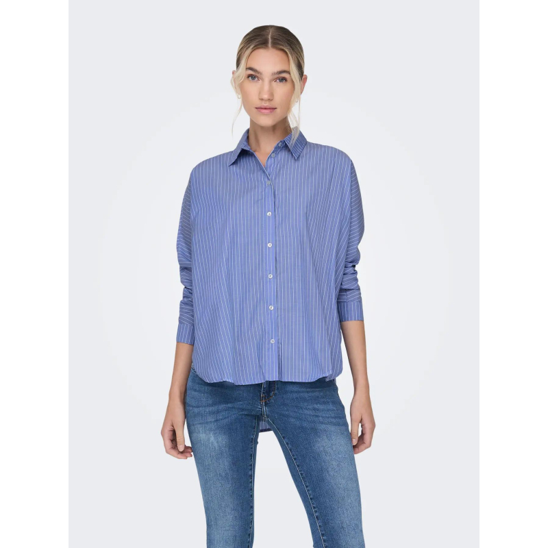 Chemise rayée new grace bleu femme - Only