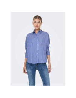 Chemise rayée new grace bleu femme - Only