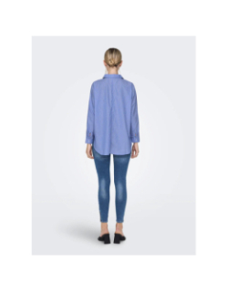 Chemise rayée new grace bleu femme - Only