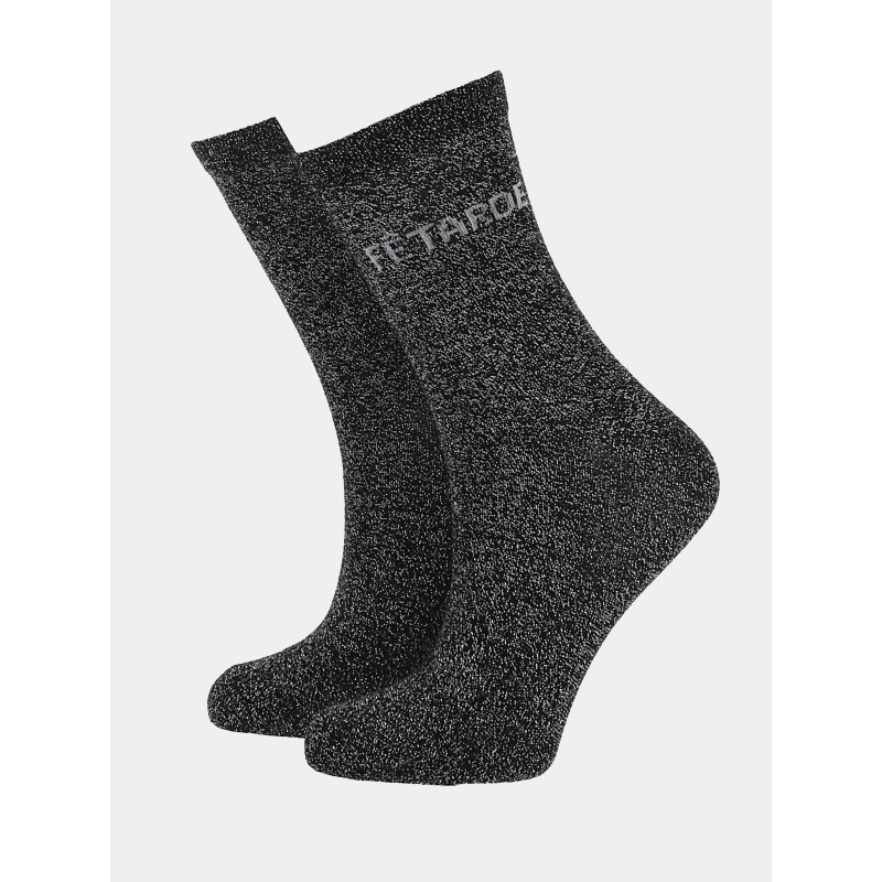 Chaussettes pailletées fêtarde sebby noir femme - Pieces