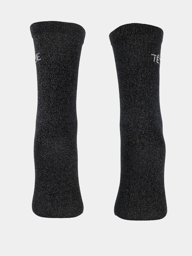Chaussettes pailletées têtue sebby noir femme - Pieces
