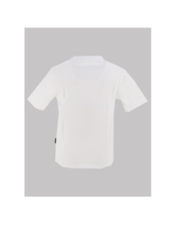 T-shirt à manches courtes logo encadré blanc garçon - Chabrand