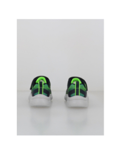 Baskets à scratch go run bleu noir enfant - Skechers