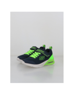 Baskets à scratch microspec max bleu marine enfant - Skechers