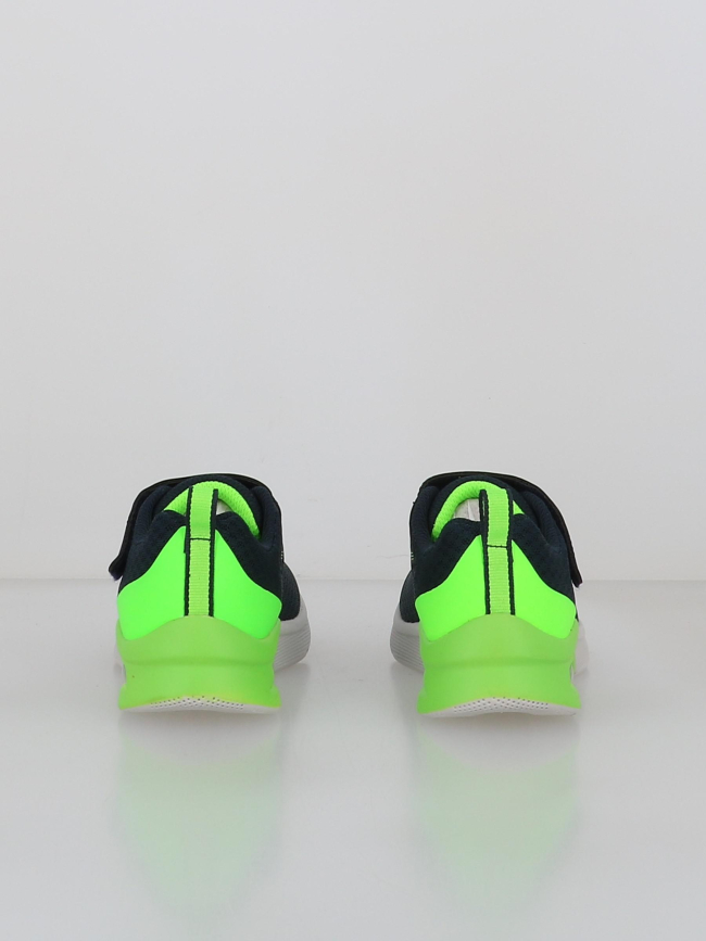 Baskets à scratch microspec max bleu marine enfant - Skechers