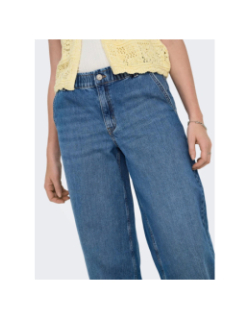 Pantalon large comet bleu femme - Only