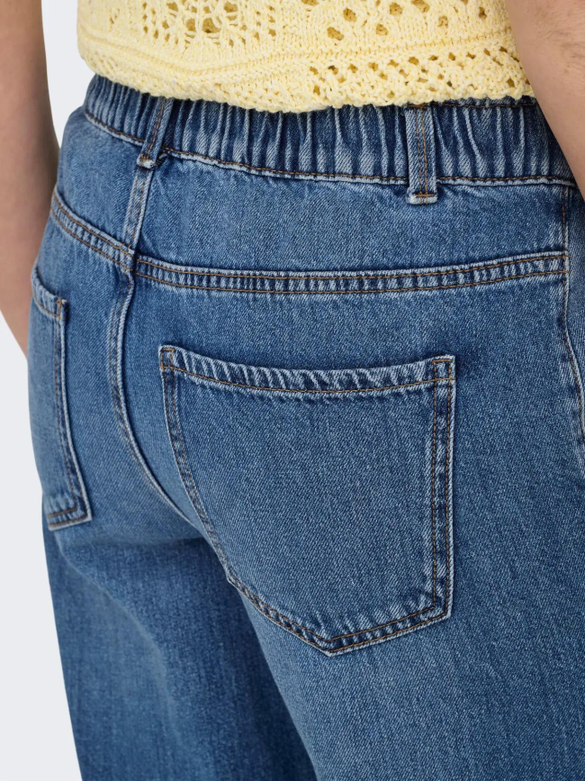 Pantalon large comet bleu femme - Only