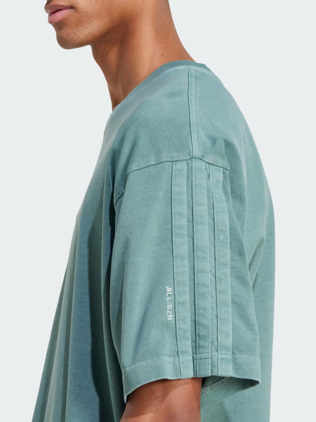 T-shirt à manches courtes délavé all szn vert homme - Adidas