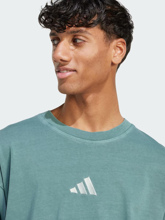 T-shirt à manches courtes délavé all szn vert homme - Adidas