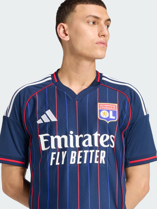Maillot de football olympique lyonnais extérieur 25/26 bleu homme - Adidas