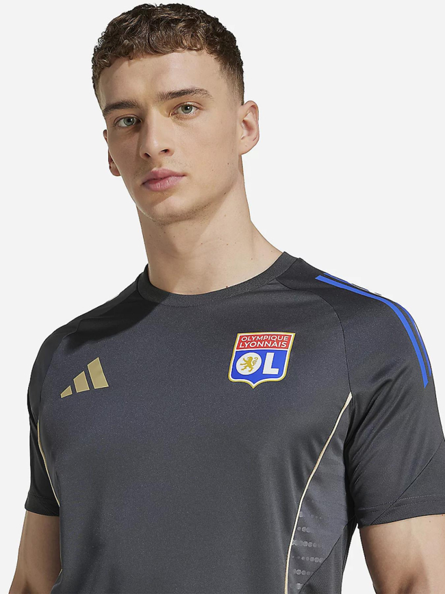 Maillot d'entrainement olympique lyonnais 25/26 gris homme - Adidas