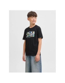 T-shirt à manches courtes jjgeplas noir homme - Jack & Jones