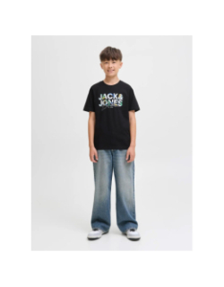 T-shirt à manches courtes jjgeplas noir homme - Jack & Jones