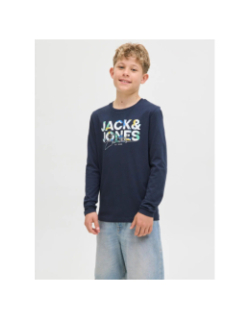 T-shirt à manches courtes jjgeplas bleu marine garçon - Jack & Jones