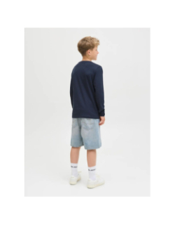 T-shirt à manches courtes jjgeplas bleu marine garçon - Jack & Jones