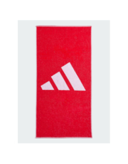 Petite serviette de bain logo 3 bandes rouge - Adidas