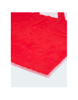 Petite serviette de bain logo 3 bandes rouge - Adidas