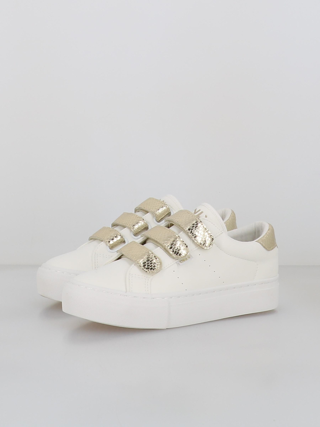 Baskets à scratch donna blanc doré femme - Only