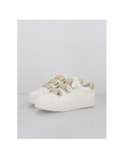 Baskets à scratch donna blanc doré femme - Only