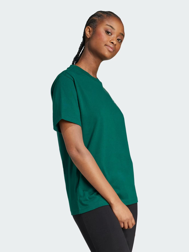 T-shirt à manches courtes logo floral vert femme - Adidas