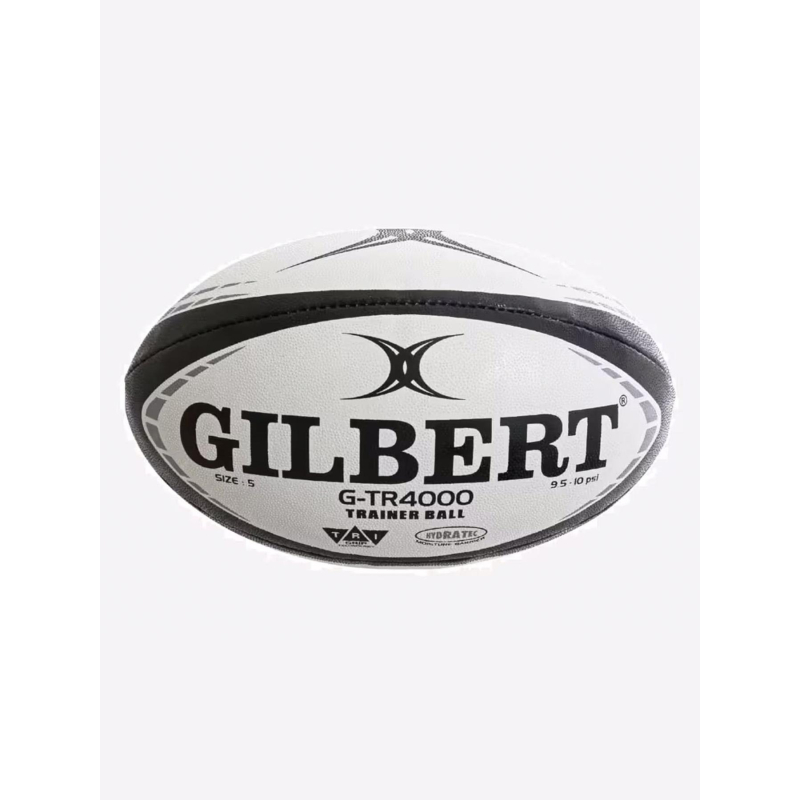 Ballon de rugby d'entrainement g-tr4000 t5 noir et blanc - Gilbert