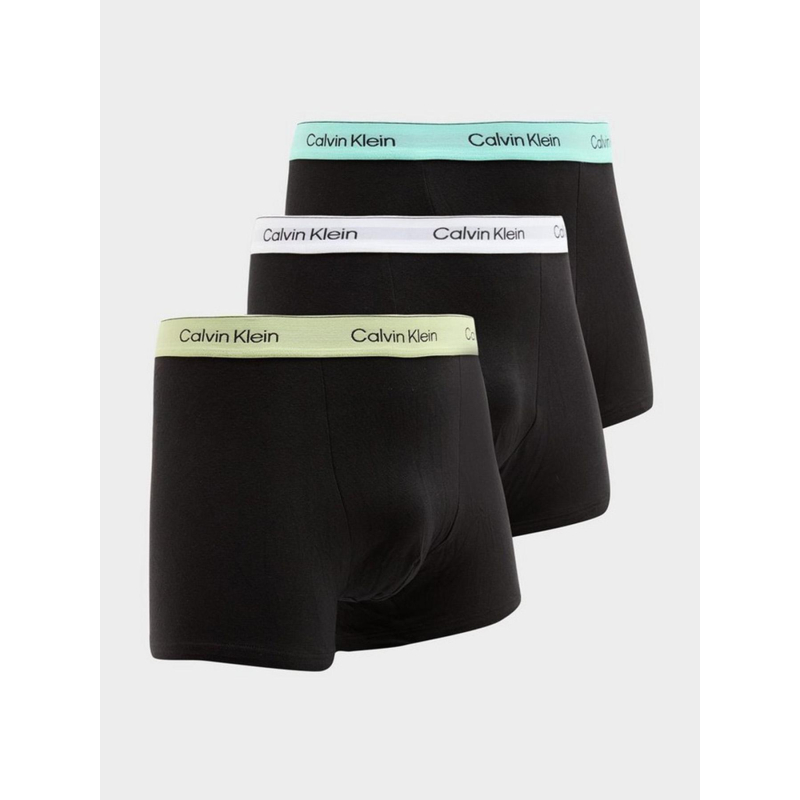 Pack de 3 boxers icon à élastiques colorés noir homme - Calvin Klein