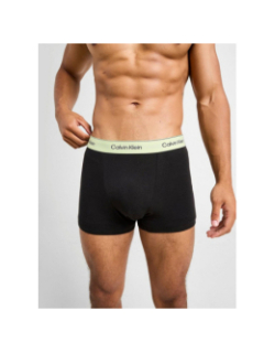 Pack de 3 boxers icon à élastiques colorés noir homme - Calvin Klein