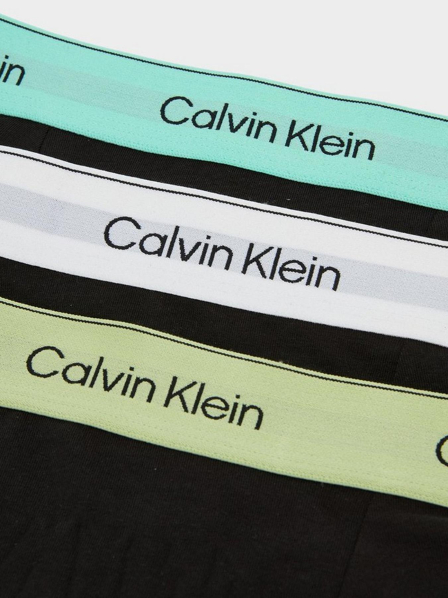 Pack de 3 boxers icon à élastiques colorés noir homme - Calvin Klein