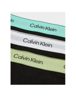 Pack de 3 boxers icon à élastiques colorés noir homme - Calvin Klein