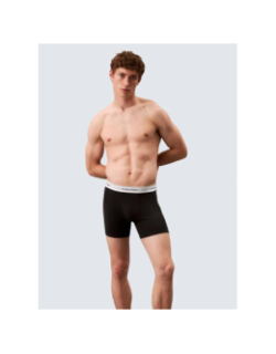 Pack de 3 boxers icon à élastiques logotés noir homme - Calvin Klein