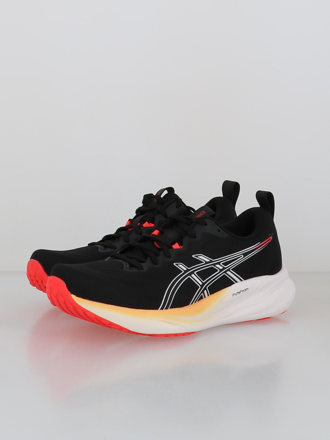 Chaussures de running gel pulse 16 noir et rouge homme - Asics