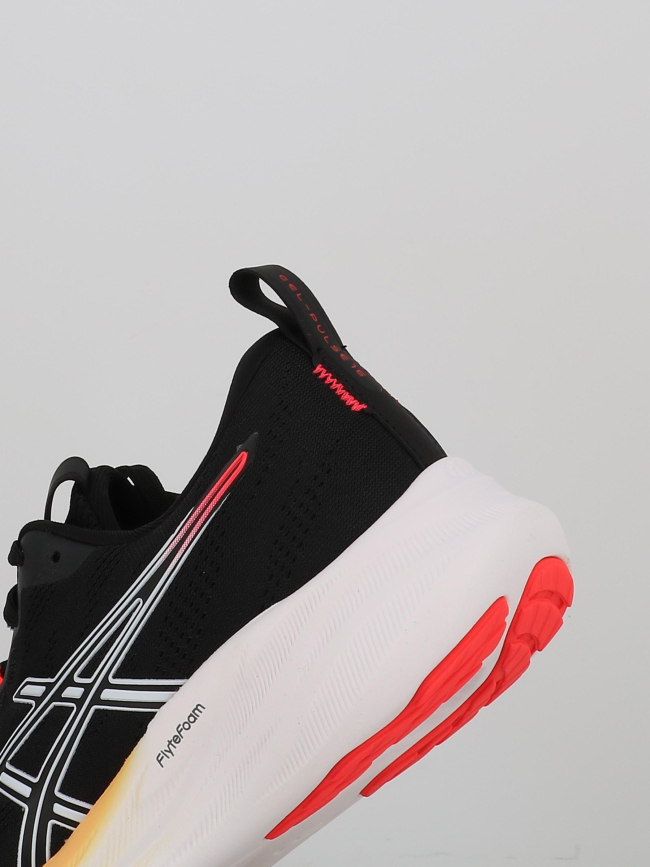 Chaussures de running gel pulse 16 noir et rouge homme - Asics