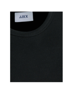 T-shirt côtelé à manches longues jxfreya noir femme - JJXX