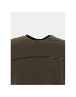T-shirt à manches courtes jcofusion full branding kaki homme - Jack & Jones