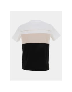 T-shirt à manches courtes badge relief noir homme - Chabrand