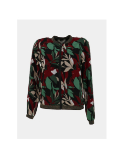 Veste bomber légère gabri noir vert rouge femme - Only
