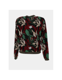 Veste bomber légère gabri noir vert rouge femme - Only