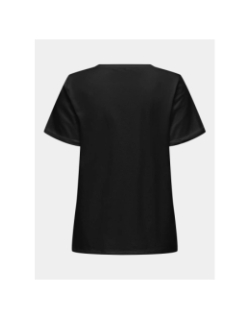 T-shirt à message amour line noir femme - Only