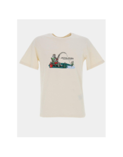 T-shirt à manches courtes jorskull nature beige homme - Jack & Jones