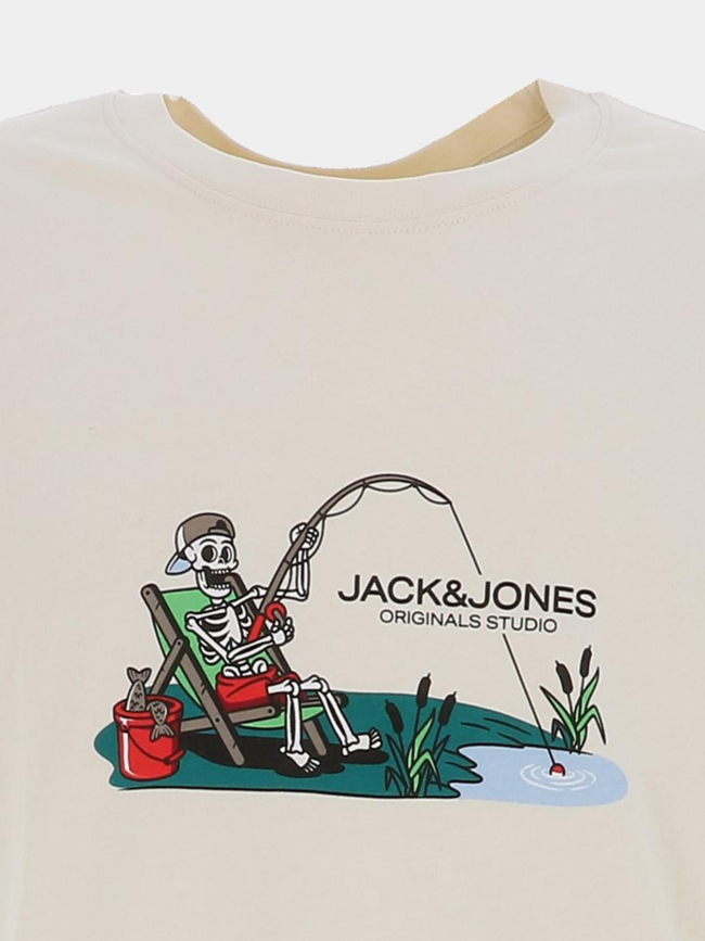 T-shirt à manches courtes jorskull nature beige homme - Jack & Jones