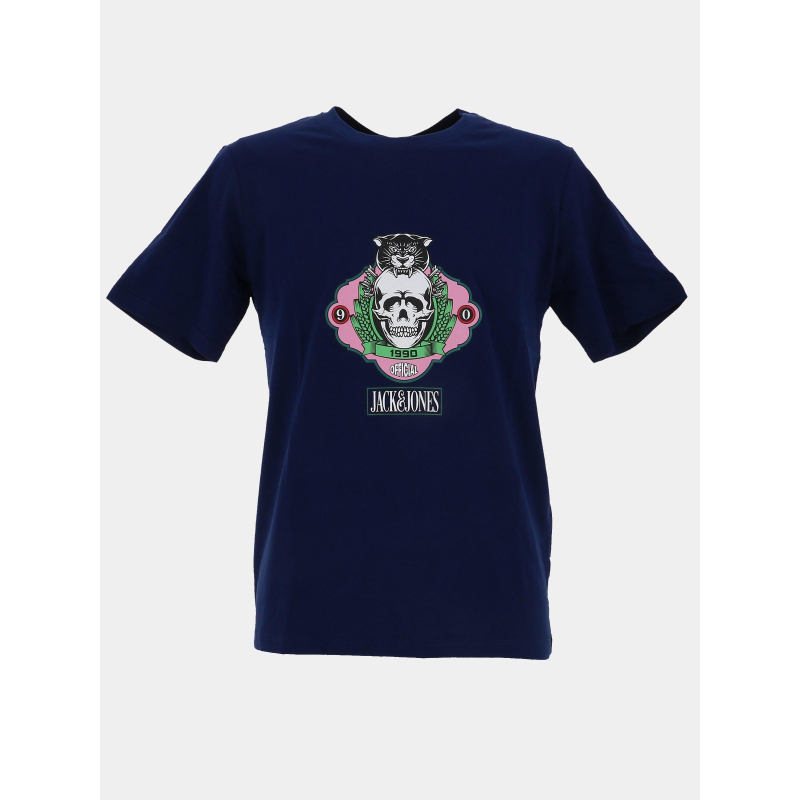 T-shirt jorskull nature bleu marine homme - Jack & Jones