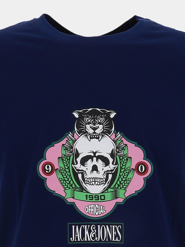 T-shirt jorskull nature bleu marine homme - Jack & Jones