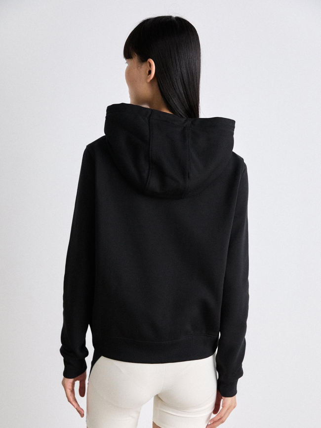 Sweat à capuche zippé regular flag noir femme - Tommy Jeans