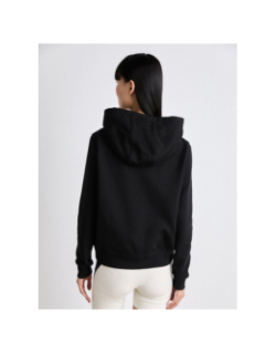 Sweat à capuche zippé regular flag noir femme - Tommy Jeans