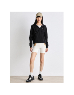 Sweat à capuche zippé regular flag noir femme - Tommy Jeans