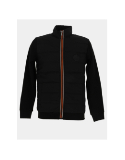 Veste bi matière spalong noir homme - Benson & Cherry